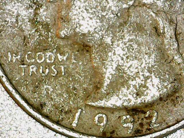Bizarre-1992-D-Quarter---Maybe-Not-Just-Dirty-And-Damaged?